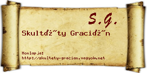 Skultéty Gracián névjegykártya